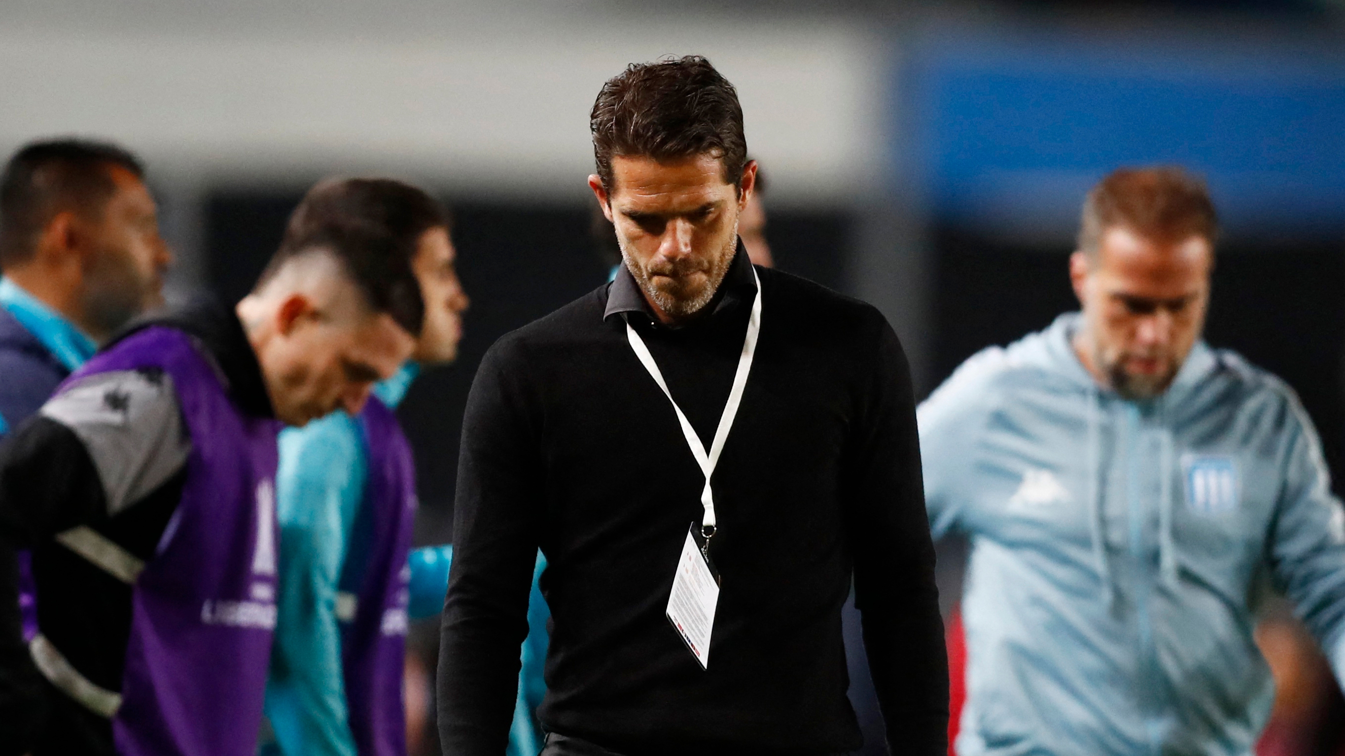 Racing fue multado con 100 mil dólares por insultos racistas el día del partido ante Flamengo (REUTERS/Agustin Marcarian)