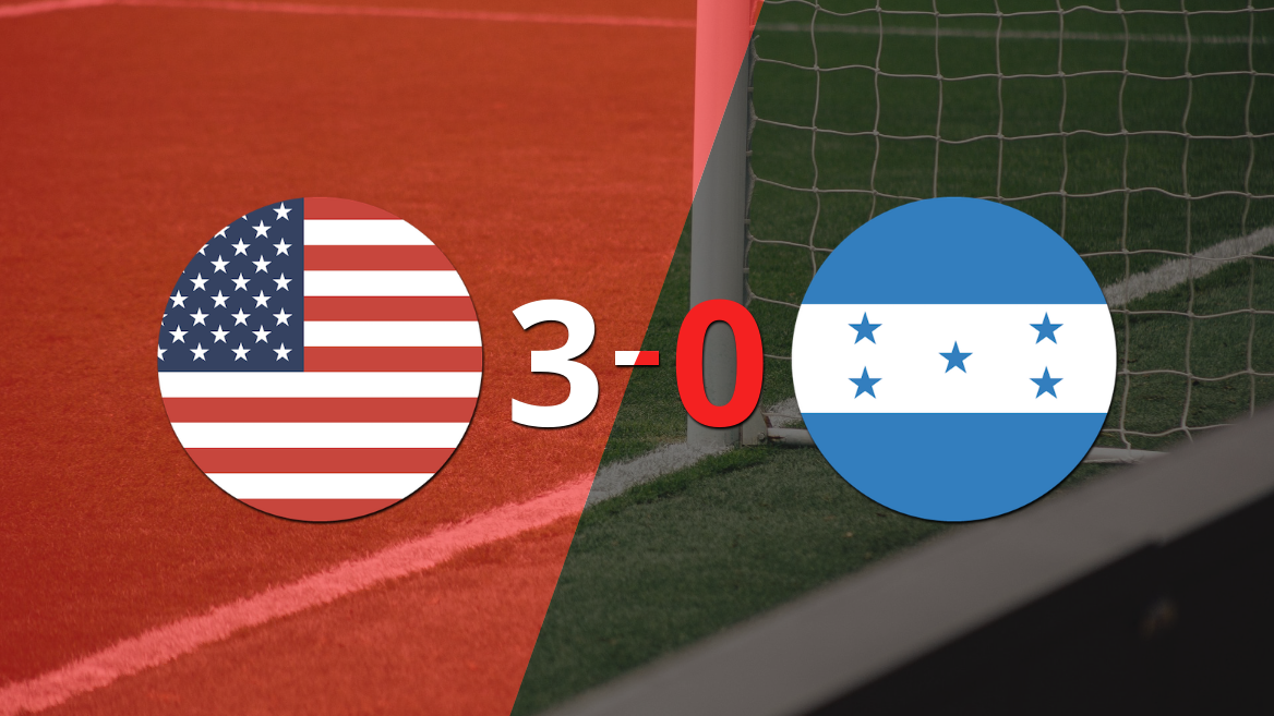 Estados Unidos liquidó en su casa a Honduras por 3 a 0