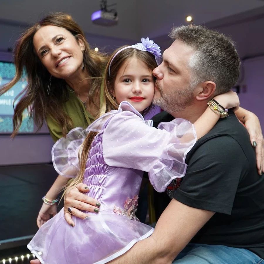 El cumpleaños de Gio, la hija de María Fernanda Callejón y Ricky Diotto