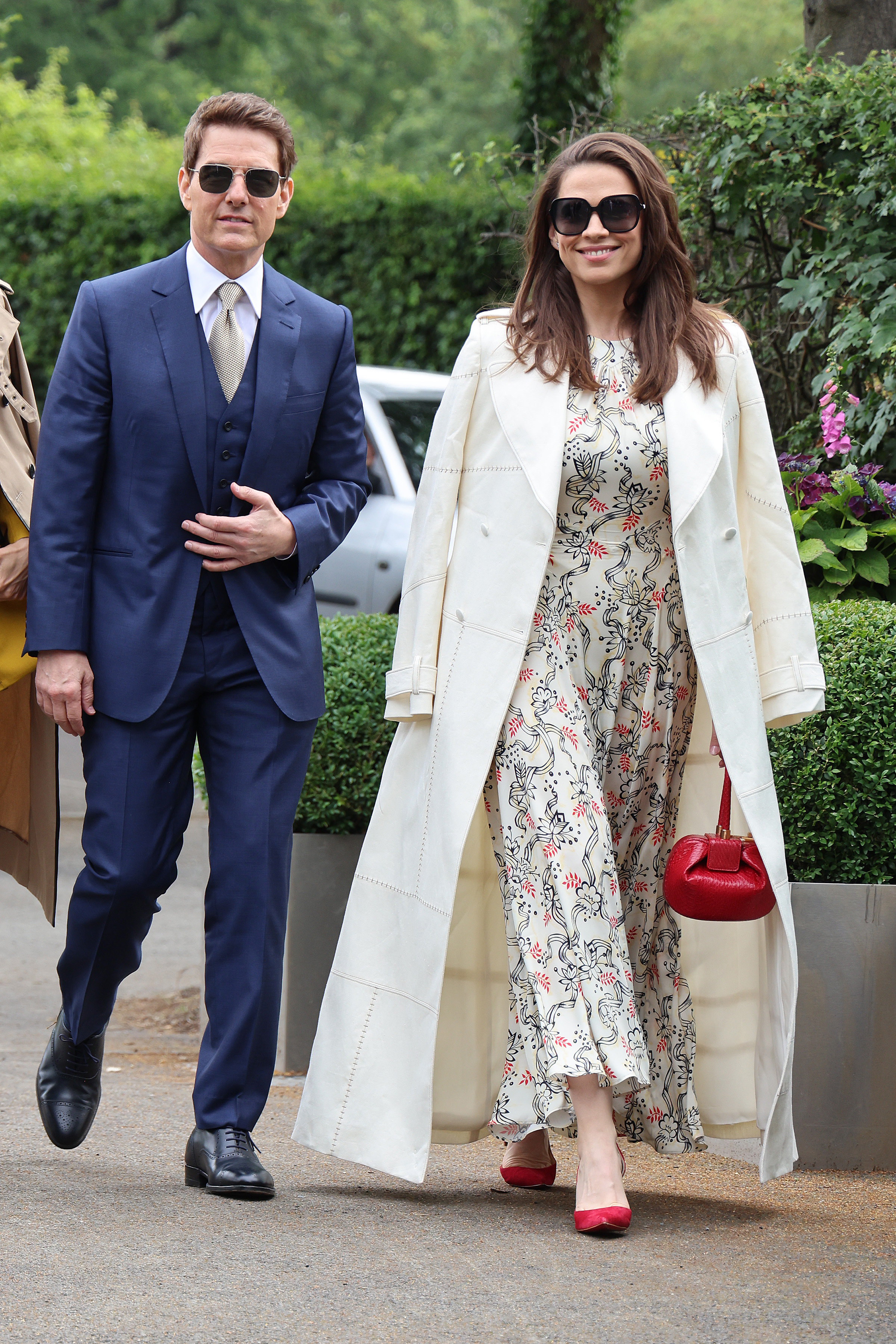 Tom Cruise y Hayley Atwell en Wimbledon en julio de 2021 (Foto: GC Images)