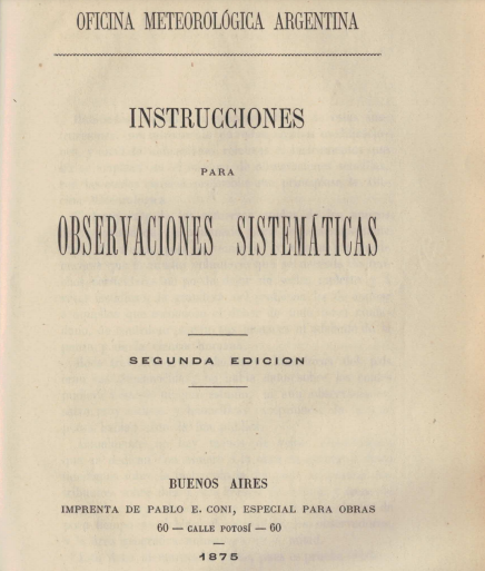 Gould escribió un manual sobre la sistematización de las observaciones de los estados del tiempo, que se editó en 1875.