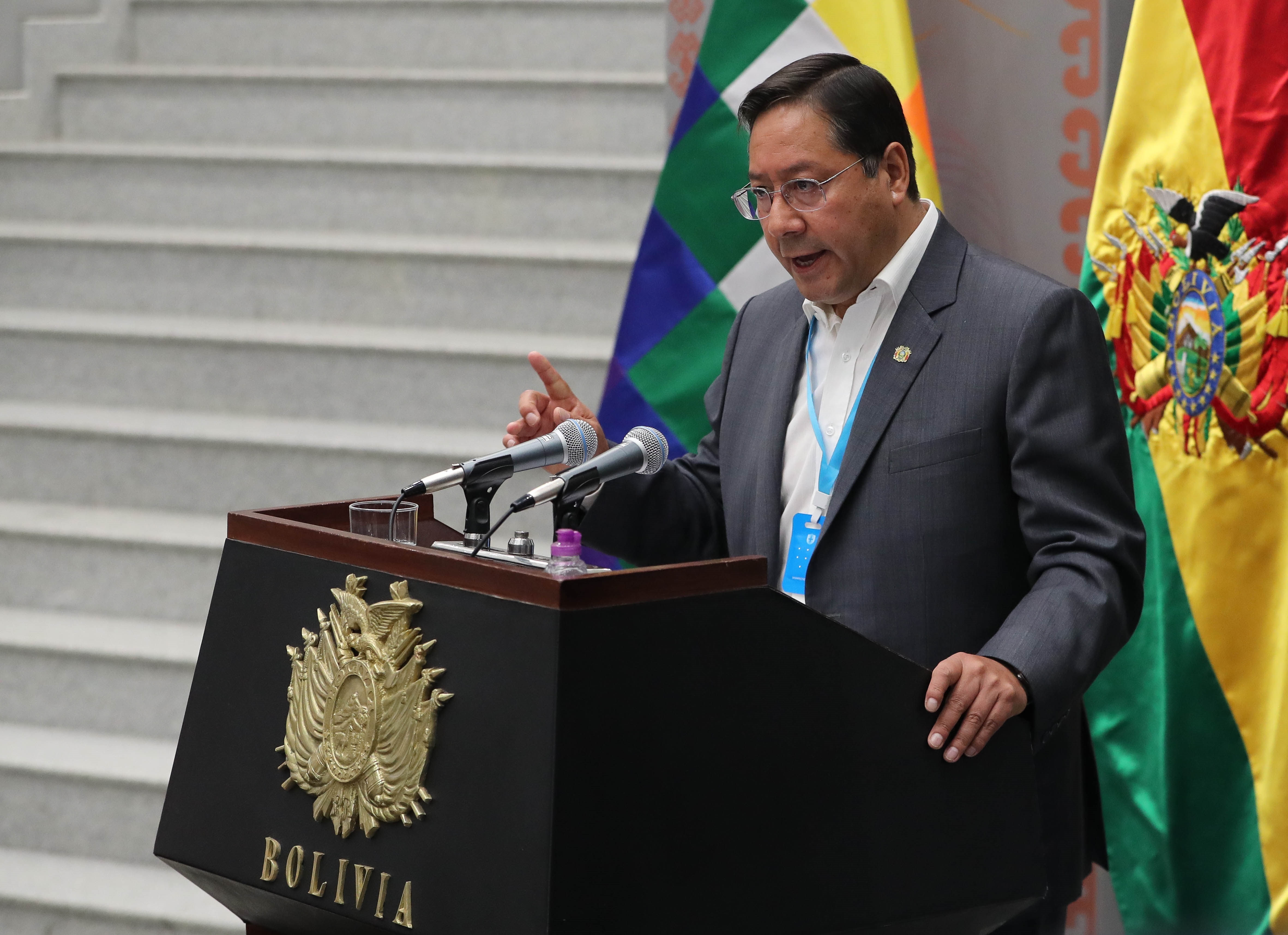 En la imagen, el presidente de Bolivia, Luis Arce. EFE/Martín Alipaz/Archivo
