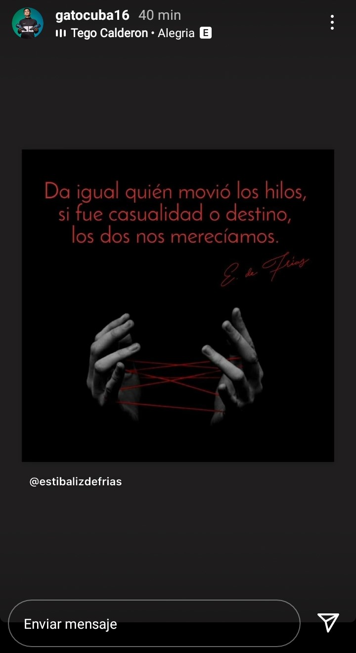 Post de Rodrigo Cuba. (Foto: Captura Instagram)