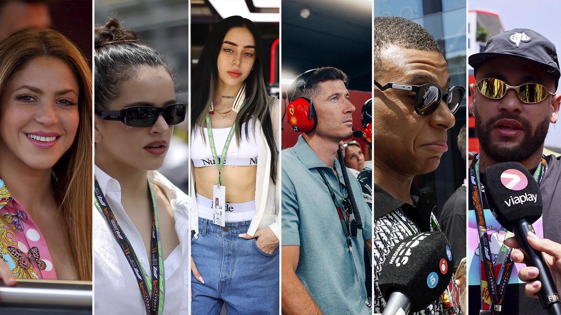 De Shakira a Mbappé, Neymar y Nicki Nicole: las celebridades en el Gran Premio de España de la Fórmula 1