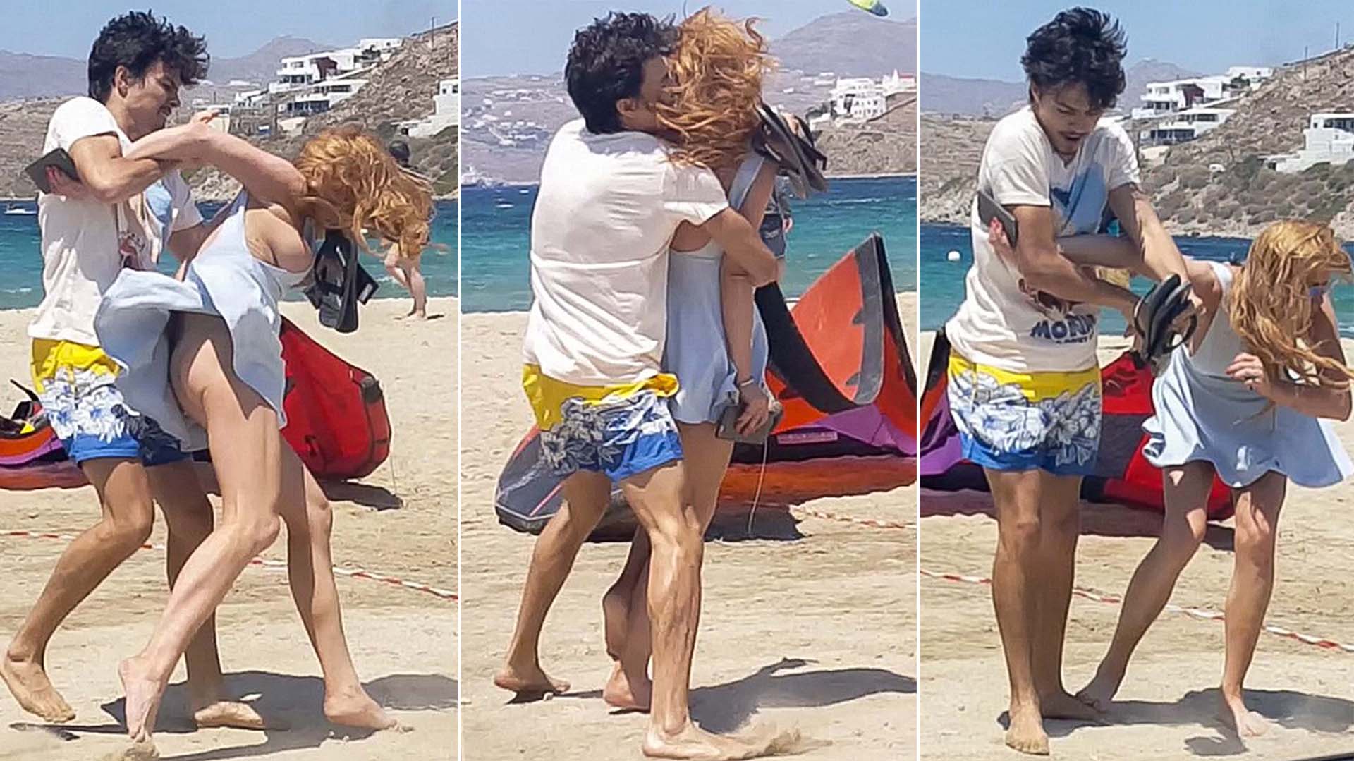 Un video publicado por el sitio Radar Online registró el preciso momento en el que el multimillonario ruso Egor Tarabasov se muestra violento con Lindsay Lohan tras una discusión en una playa de Mykonos, Grecia