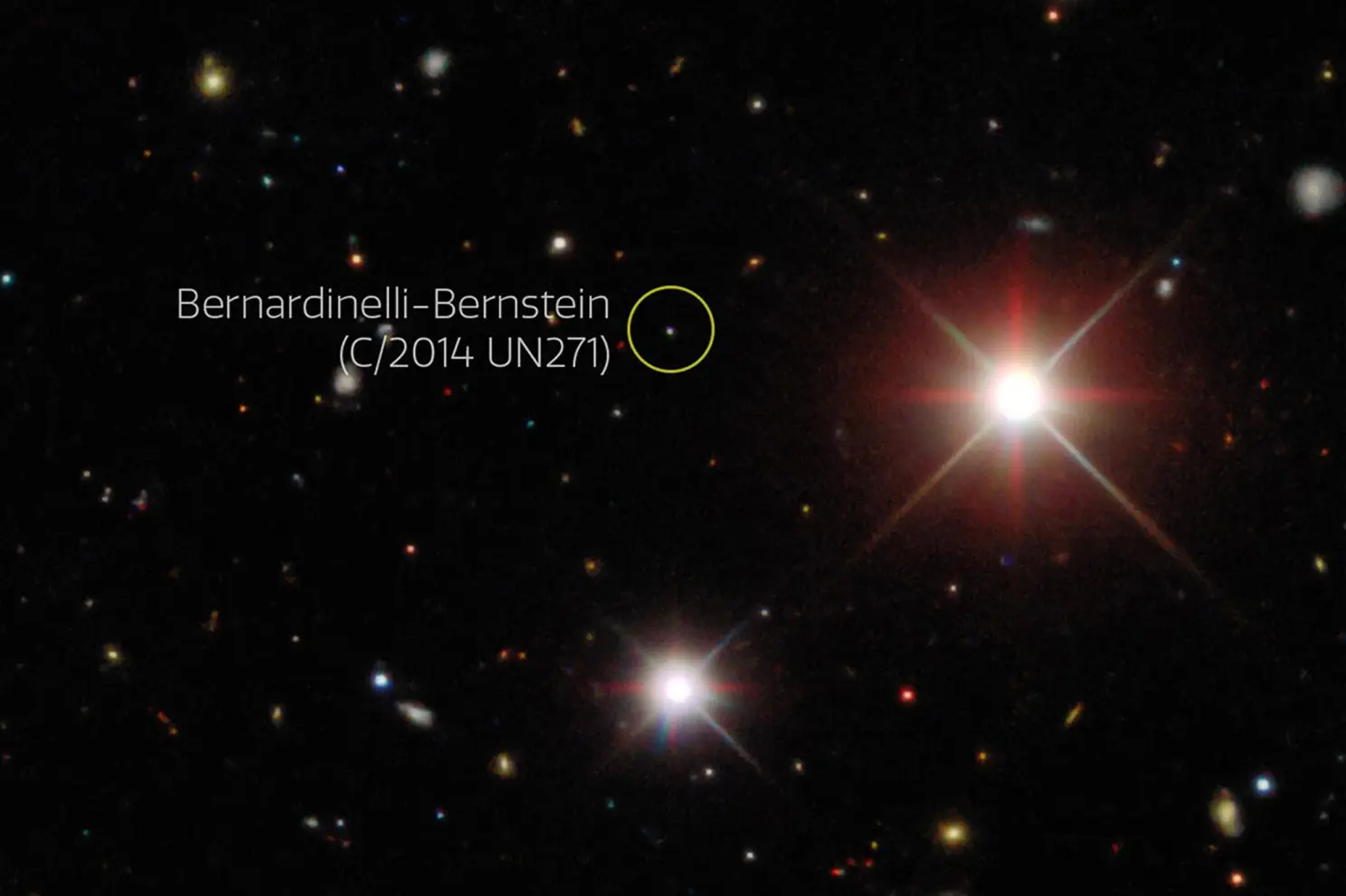 El telescopio Hubble descubrió el núcleo de cometa más grande: tiene casi 130 kilómetros de ancho
