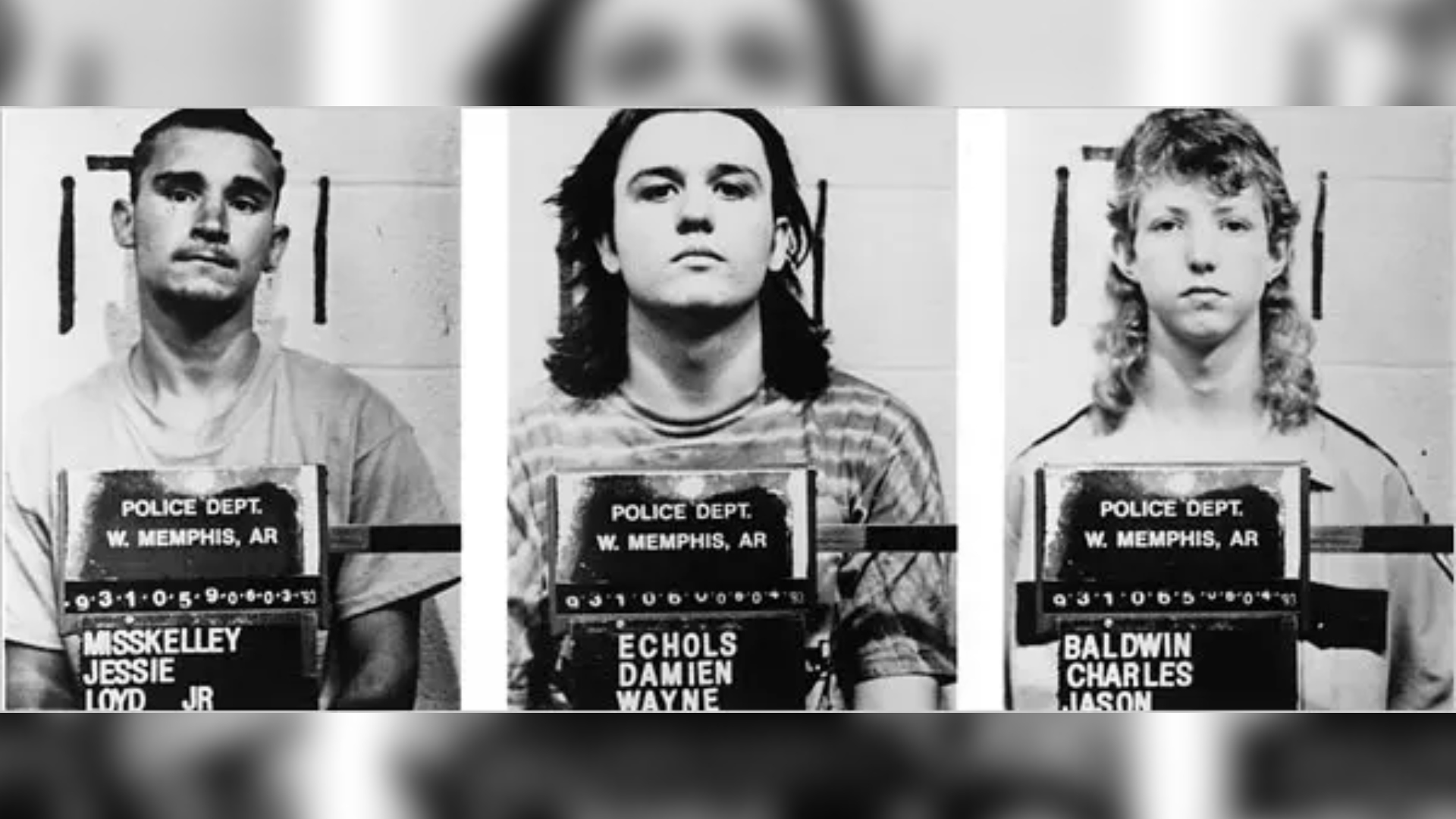 Damien Echols, Jason Baldwin y Jessie Misskelley fueron acusados por los asesinatos de los tres niños en West Memphis. (Foto: The New York Times)