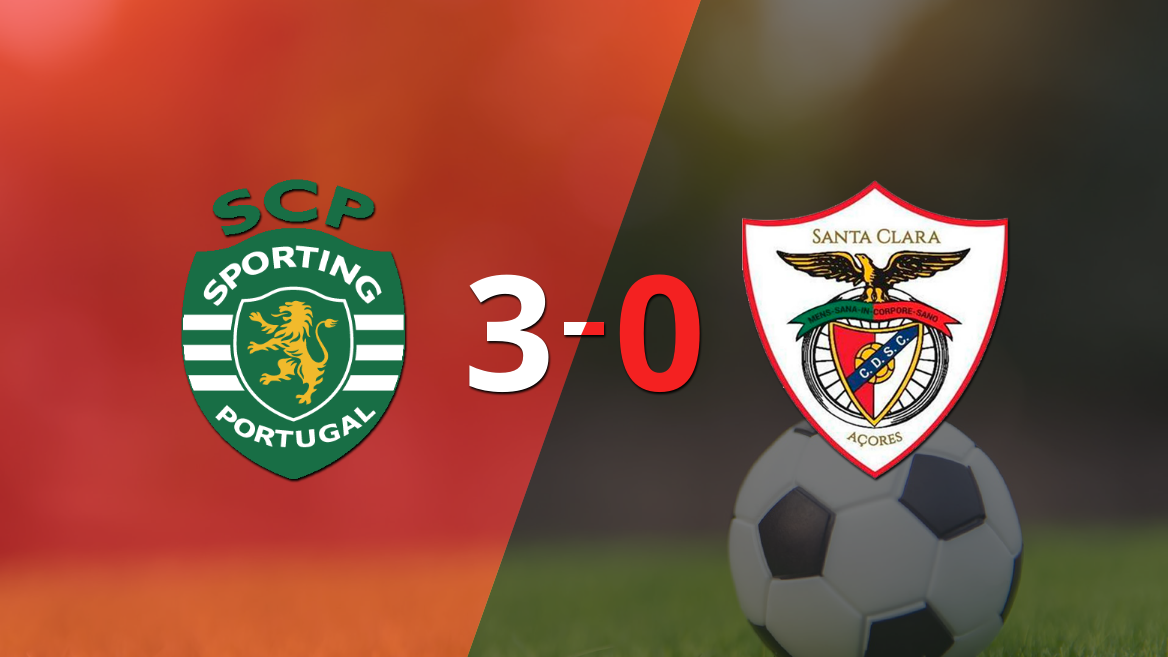 Sporting Lisboa golea 3-0 como local a Santa Clara