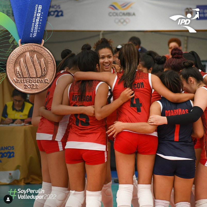 Nuestro equipo de voleibol femenino se quedó con el tercer lugar en los Bolivarianos 2022.
