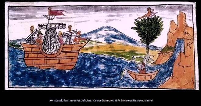 Códice ilustrativo de la caída del imperio mexica. Foto: INAH