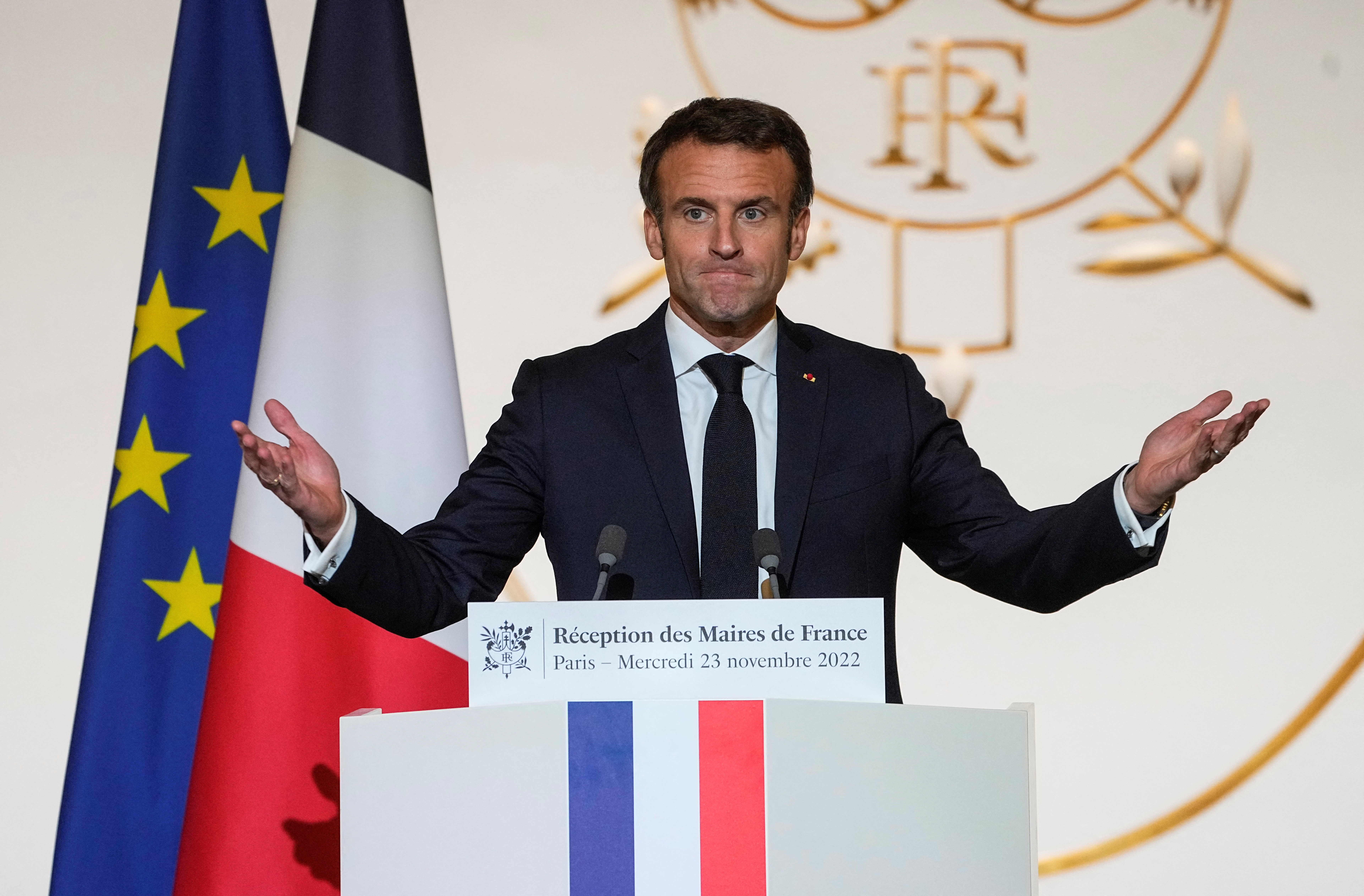 Emmanuel Macron, presidente de Francia (Michel Euler/Pool via REUTERS/Archivo)
