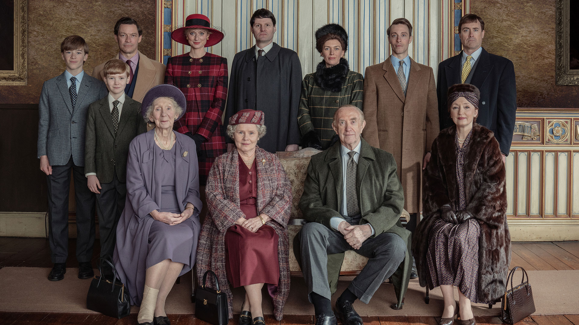 La familia real en The Crown (Netflix)