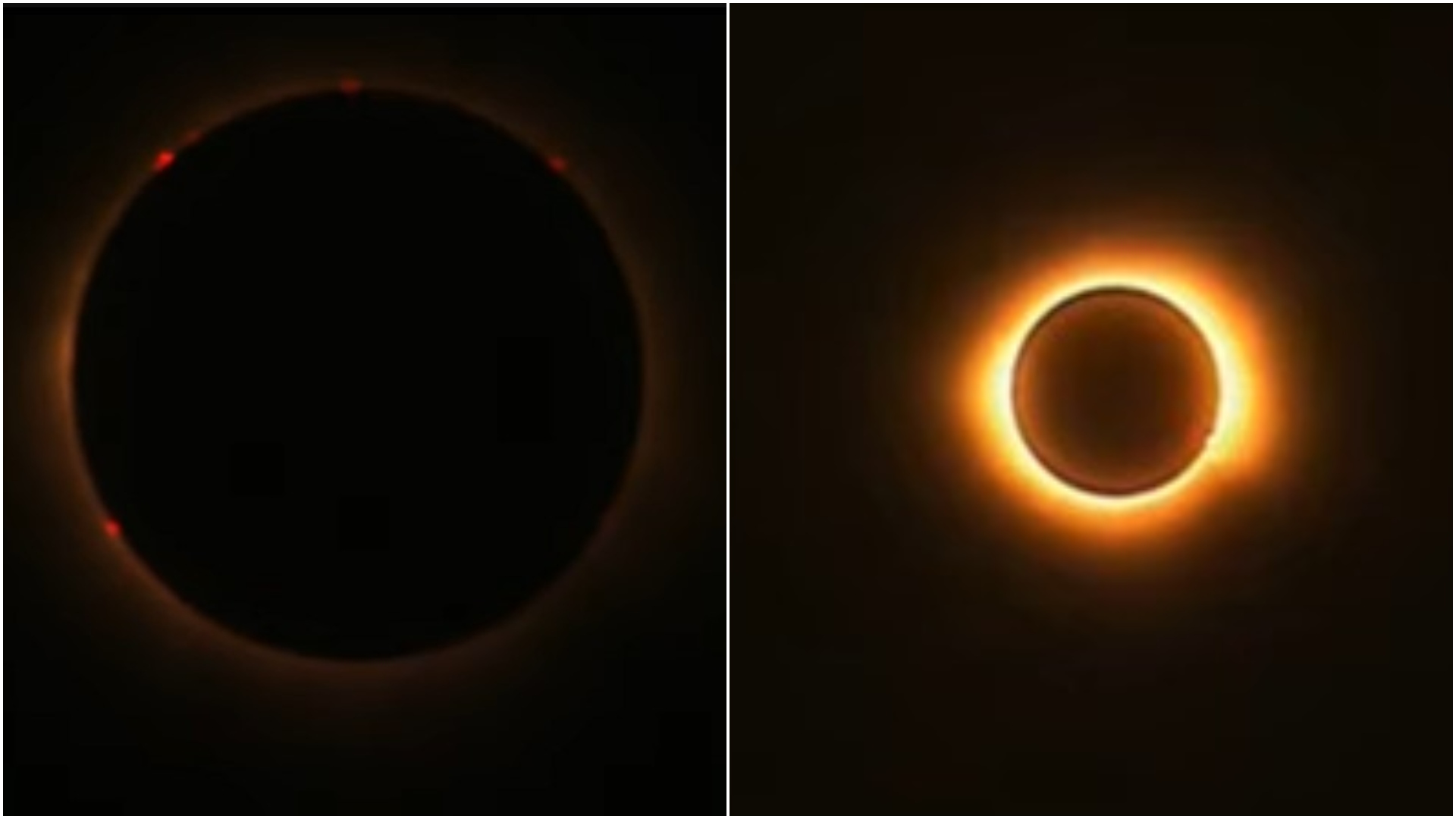 Impresionante video del punto máximo del “eclipse solar total”