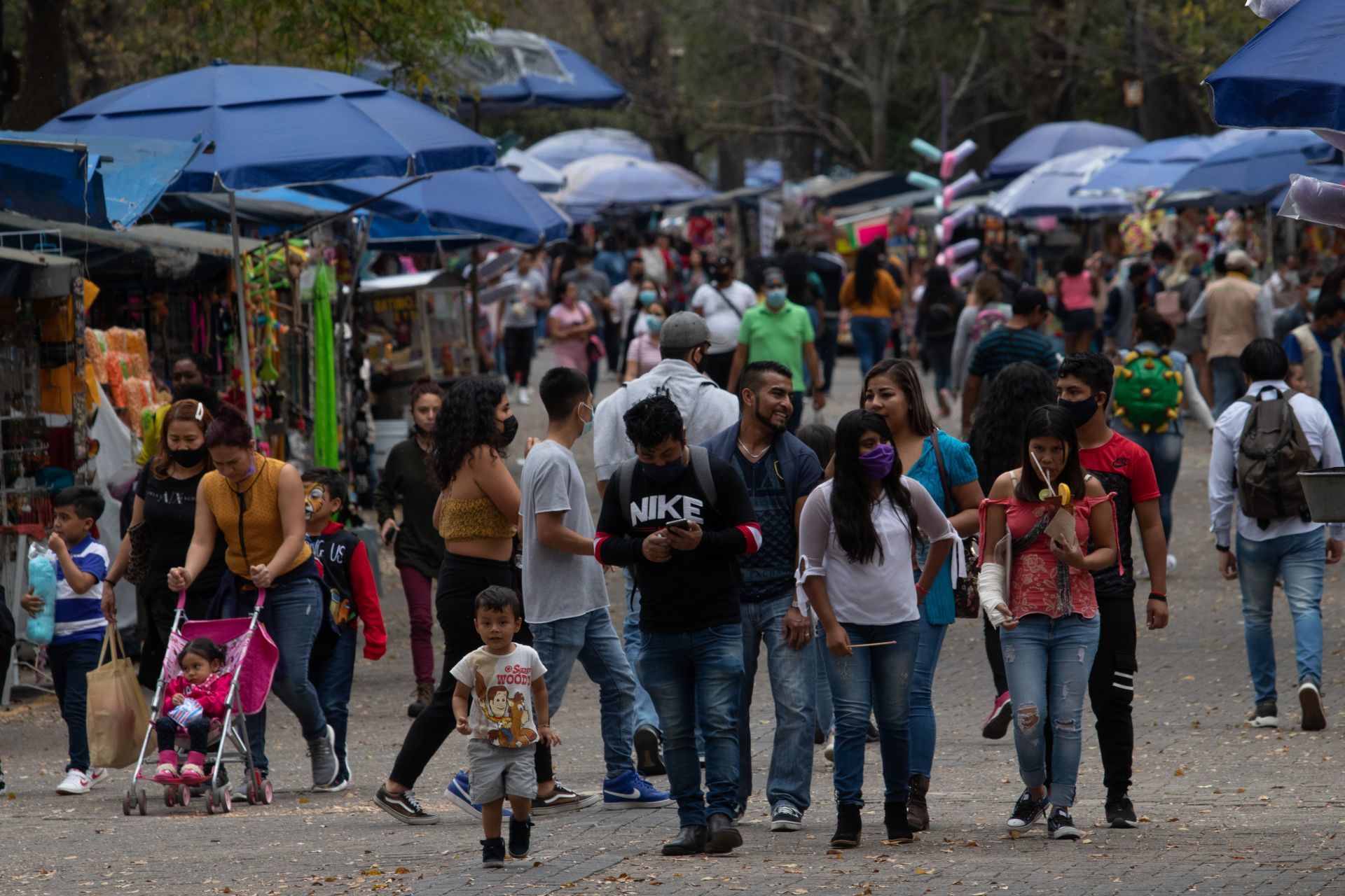 Bosque de Chapultepec. Ciudad de México, 6 de diciembre de 2020.