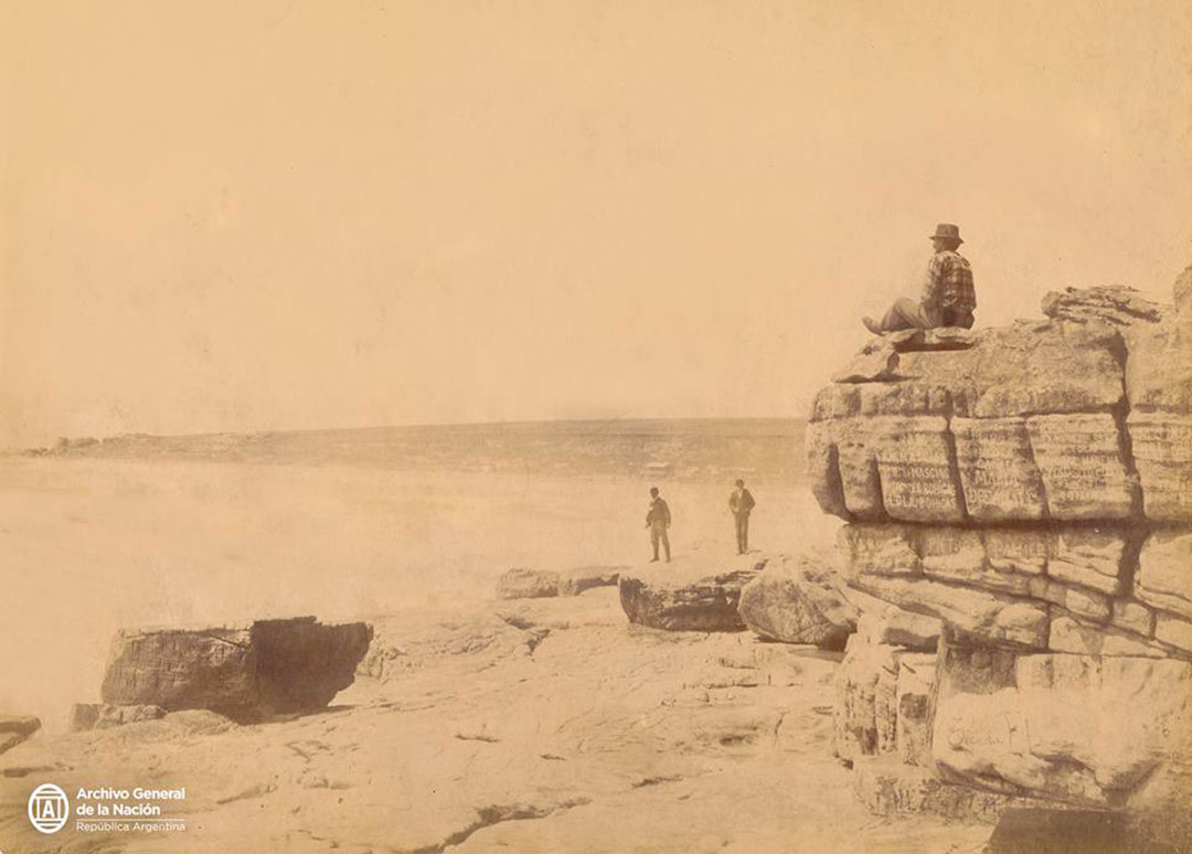 La llamada Playa de los Ingleses de Mar del Plata, hacia 1900 (Foto: Archivo General de la Nación)