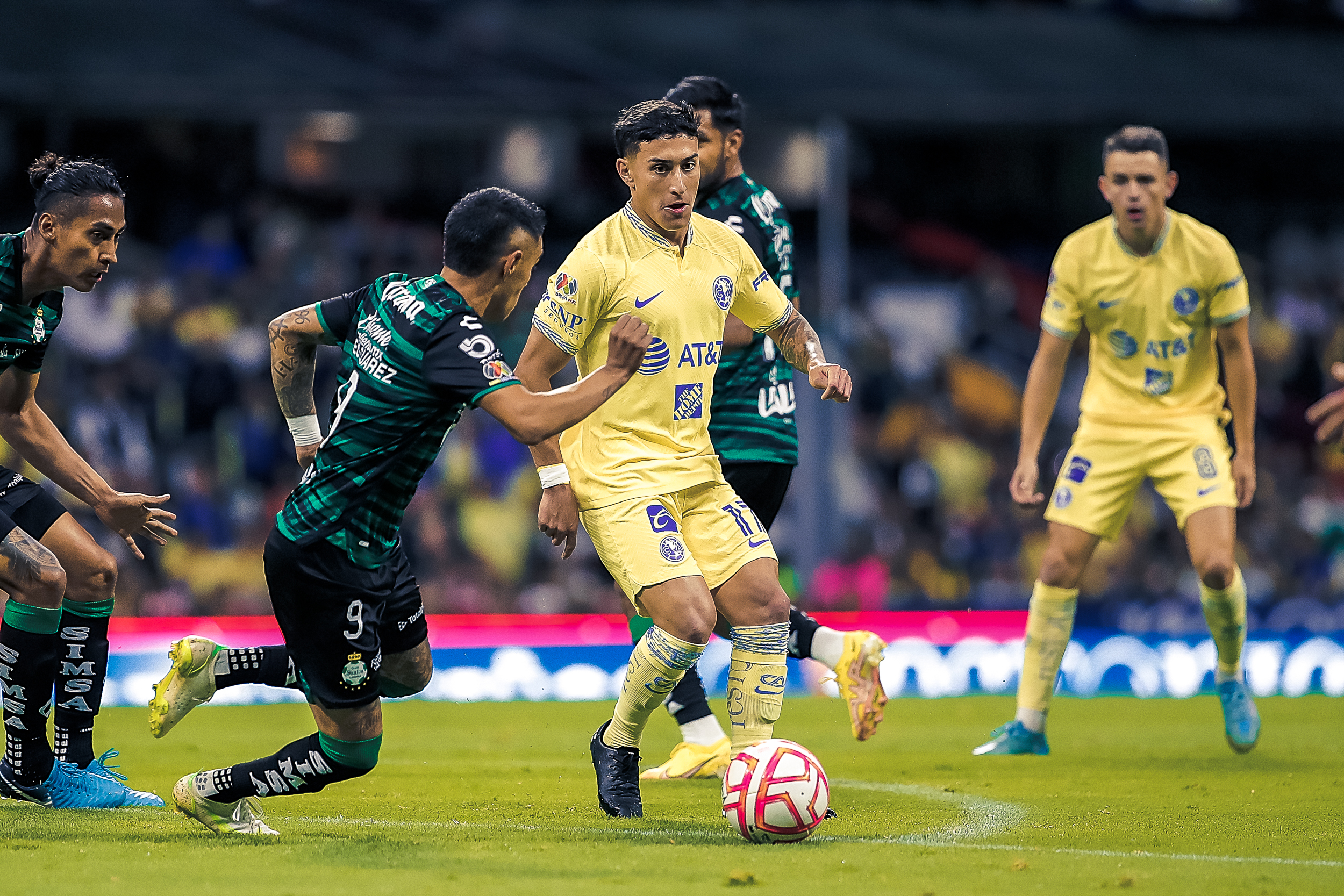 América y Santos empataron en juego pendiente de la jornada 5 del Apertura 2022. Foto: Club América