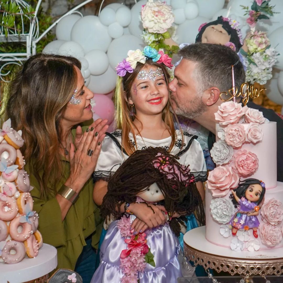 El cumpleaños de Gio, la hija de María Fernanda Callejón y Ricky Diotto