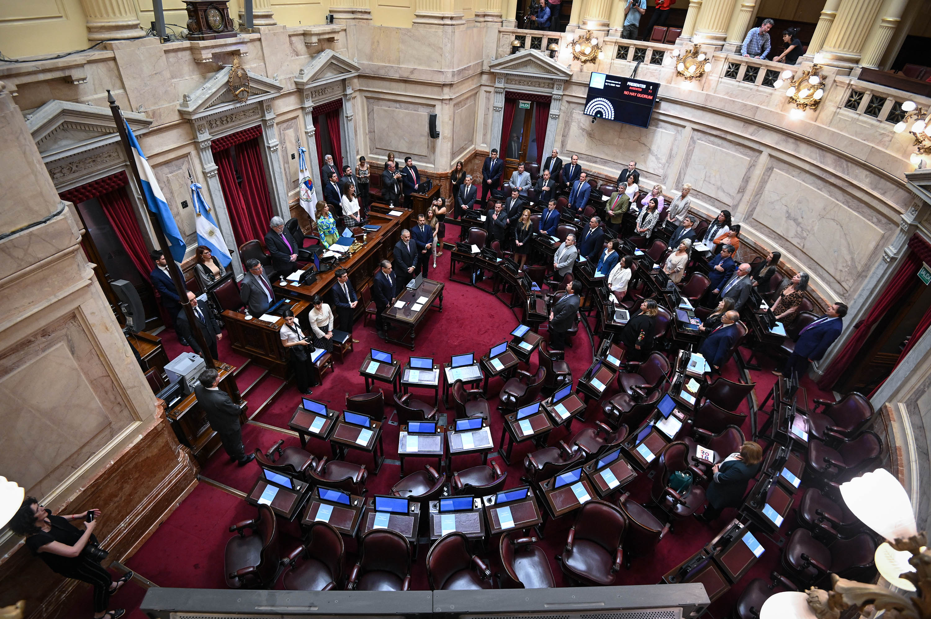 La sesión en el Senado de la Nación (Fotos: Charly Díaz Azcue /Comunicación Senado)