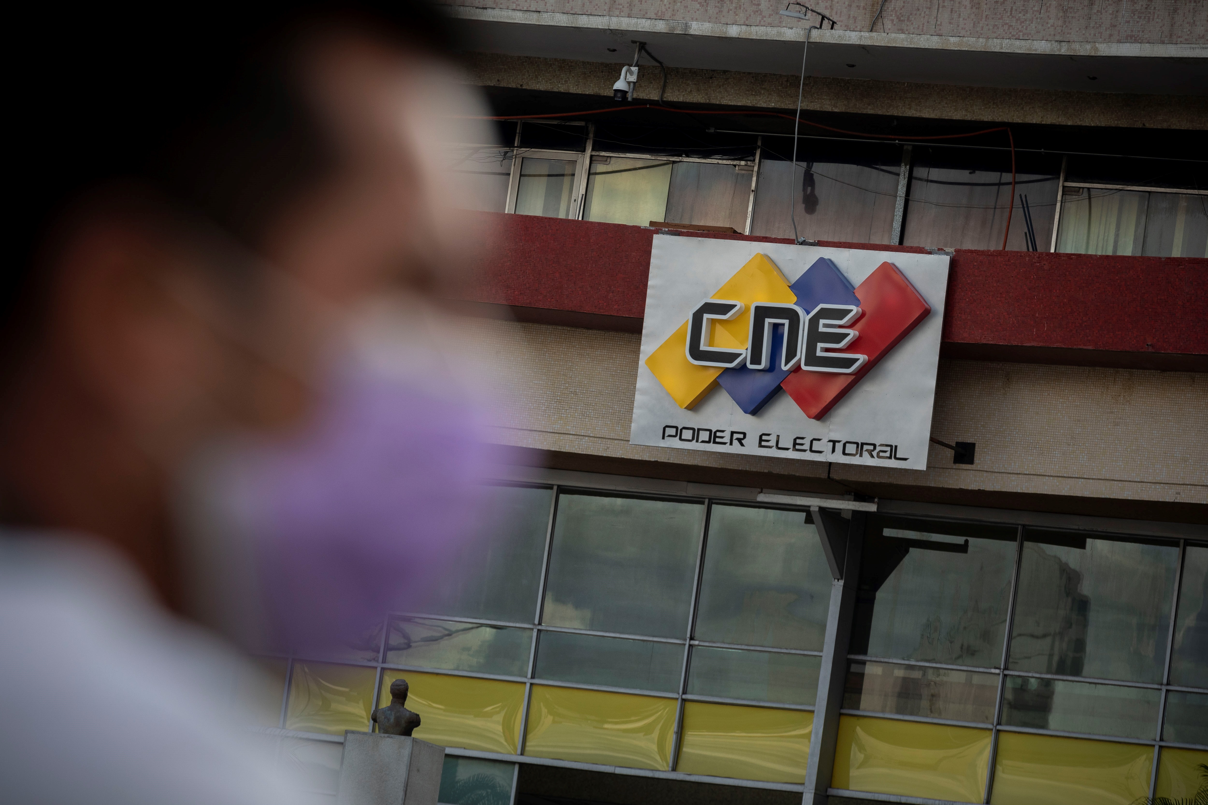 Vista de la sede principal de Consejo Nacional Electoral (CNE), en Caracas (Venezuela) (EFE)
