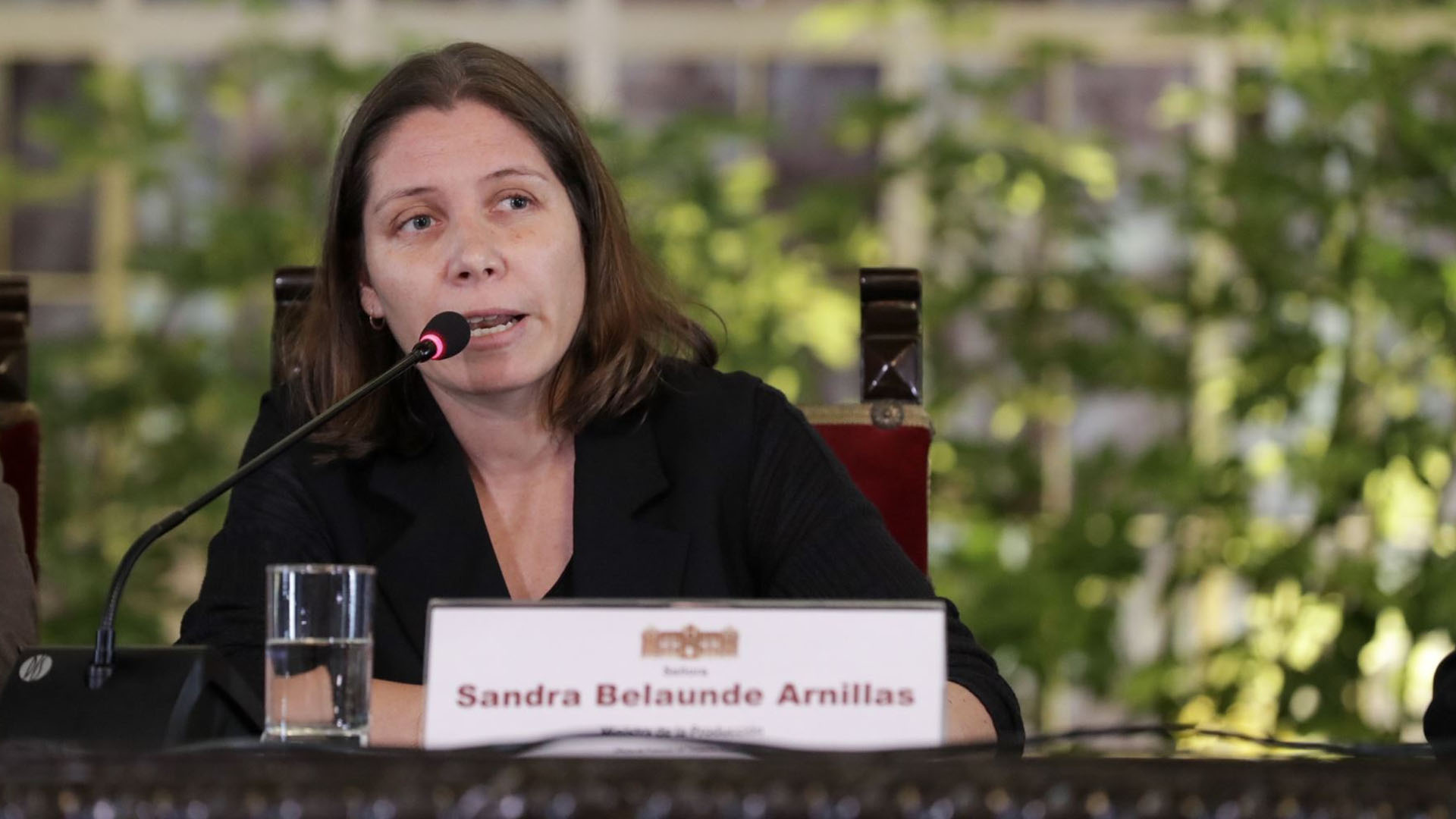 Production Minister, Sandra Belaúnde.  (CFM)