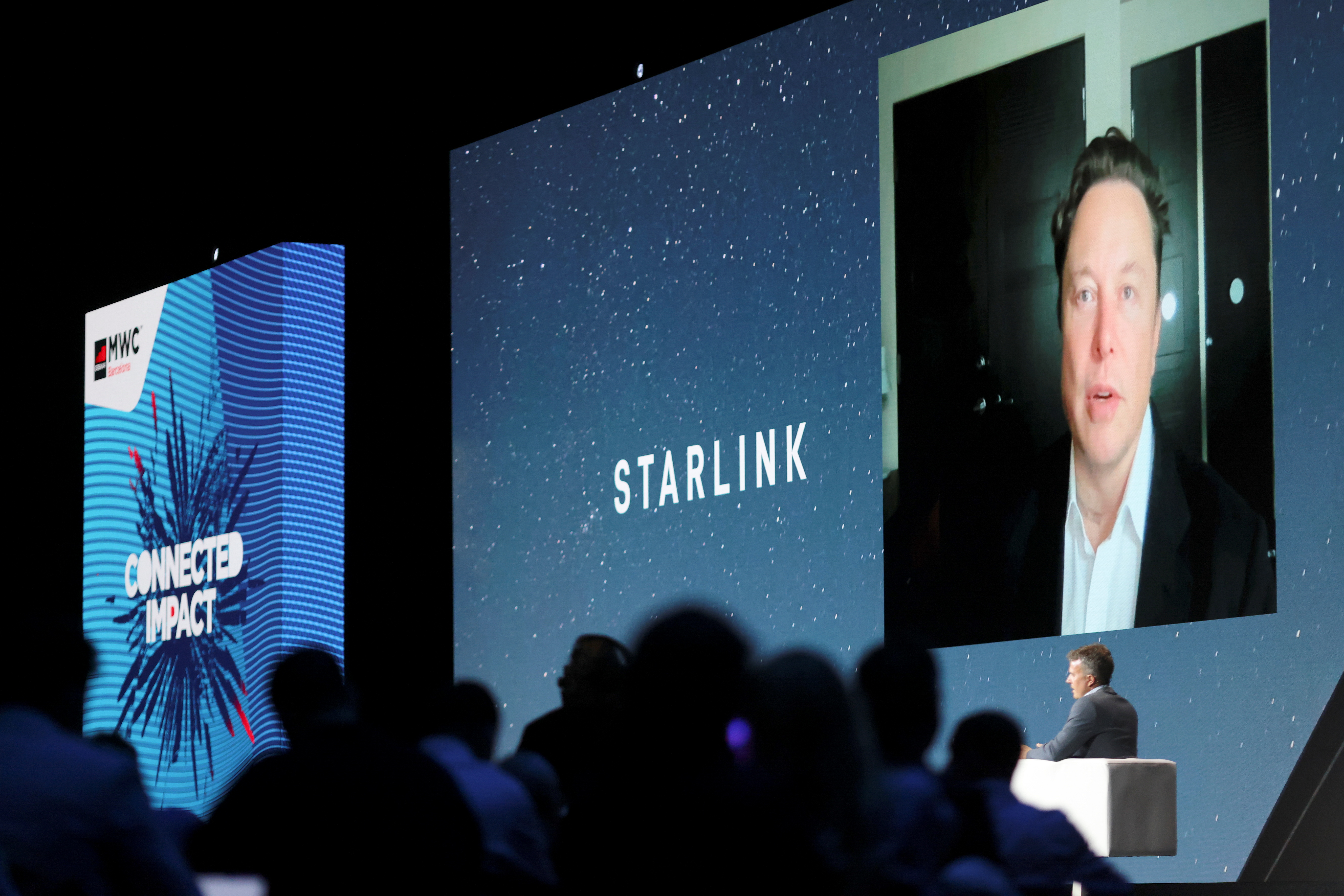 Elon Musk en una charla online en el Mobile World Congress (MWC) en Barcelona, en junio pasado 