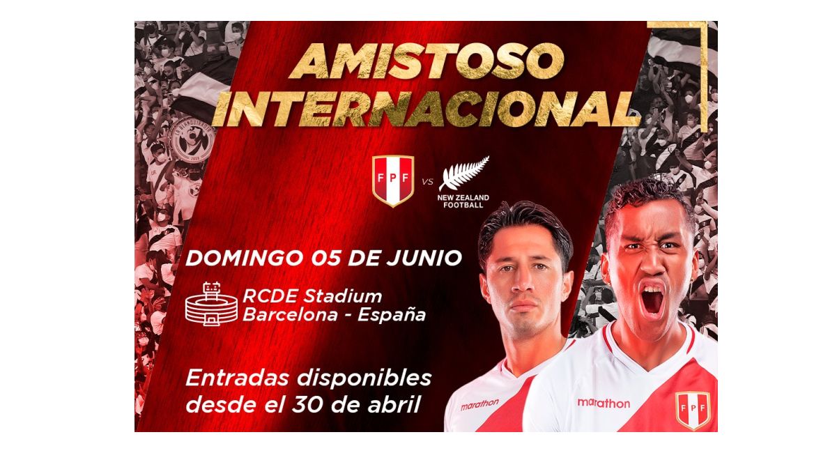 Entradas Perú vs Nueva Zelanda: FPF confirmó la fecha que saldrán a la venta los boletos para el partido en Barcelona