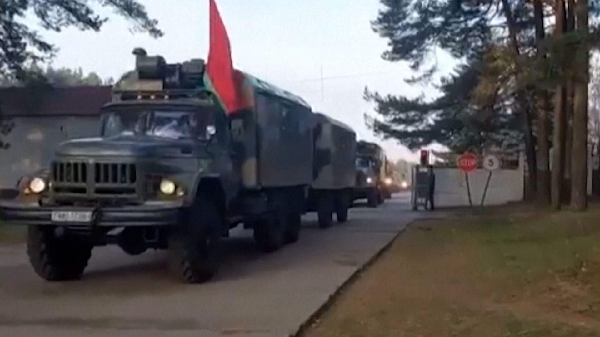 Russian troops arrive in Belarus