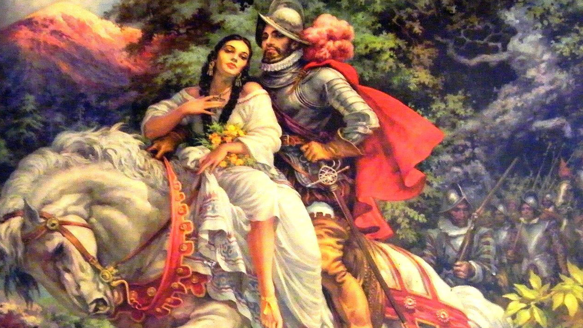Hernán Cortés y la Malinche tuvieron un hijo, de nombre Martín Cortés Malitzin. 