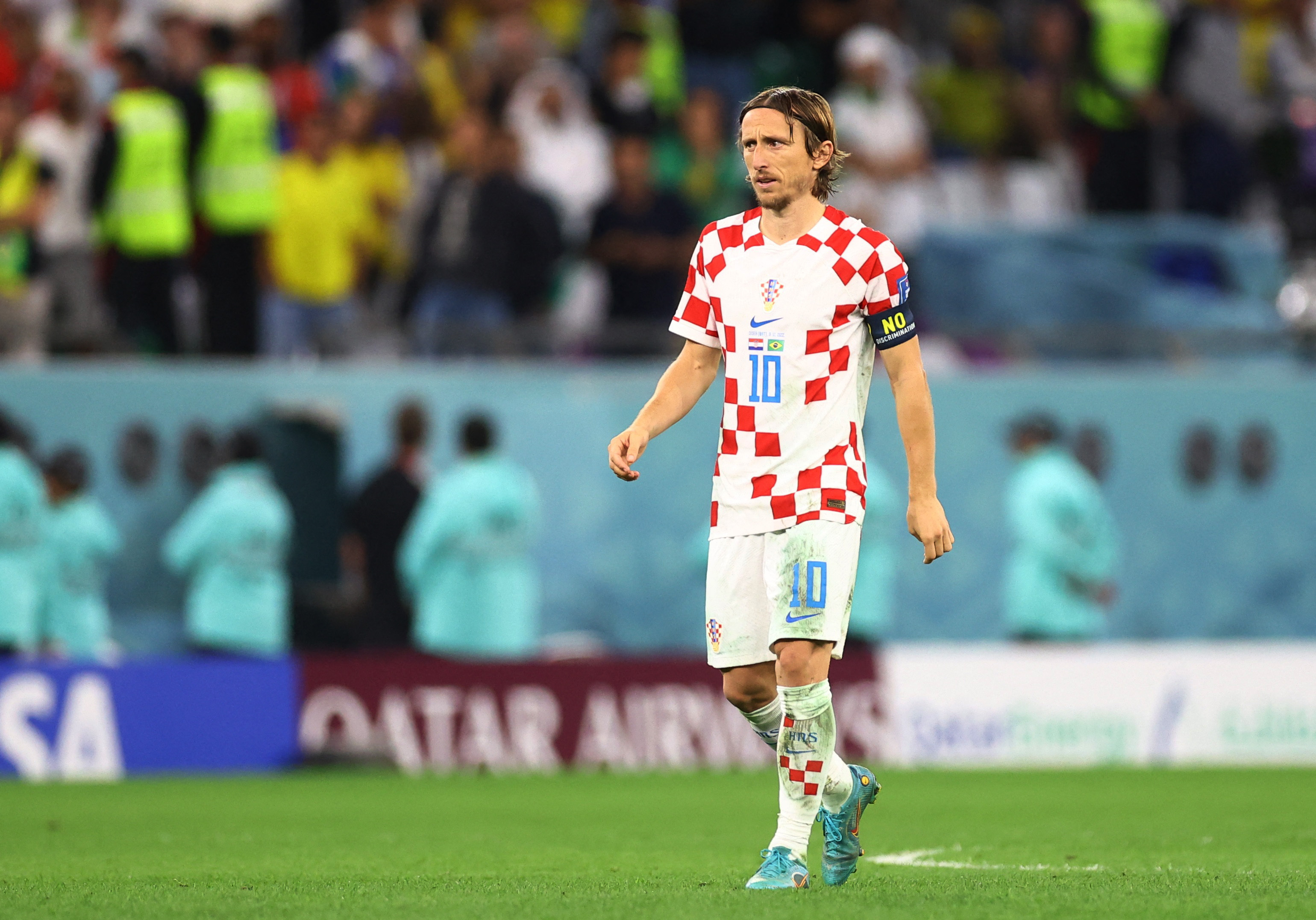 A los 37 años, Luka Modrić es el emblema de la selección de Croacia (REUTERS/Hannah Mckay)