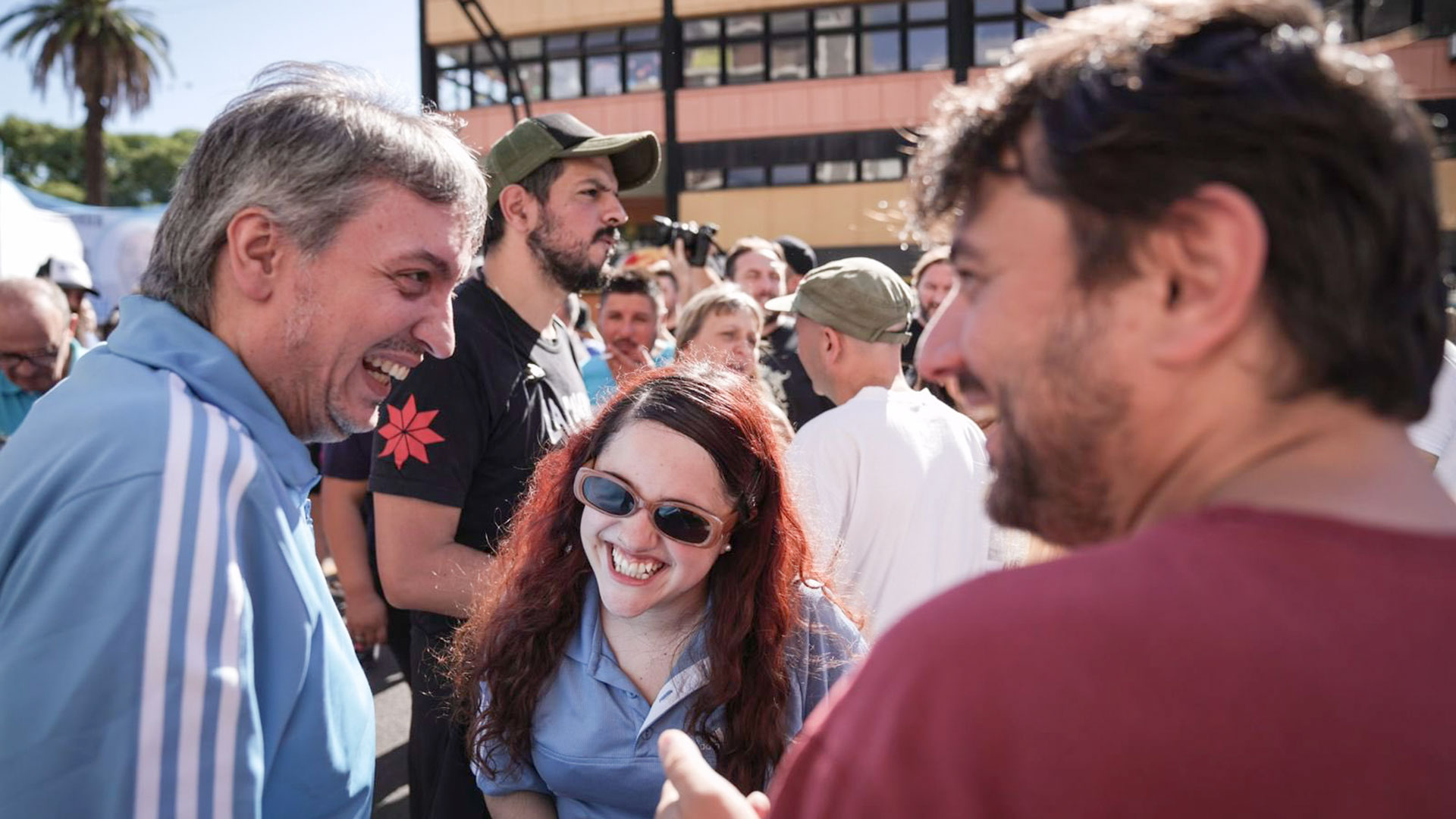 Juan Grabois, Máximo Kirchner y Ofelia Fernández (@OfeFernandez_)