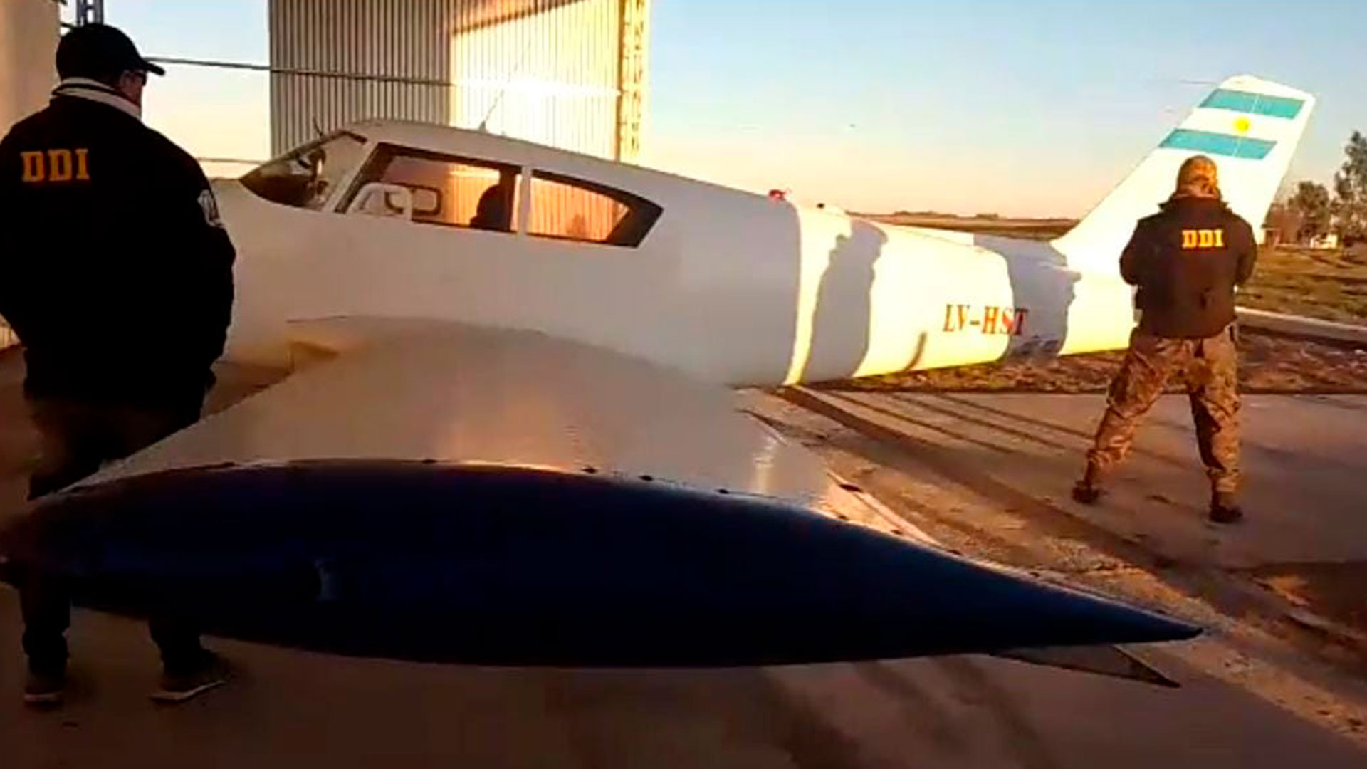 La avioneta incautada.