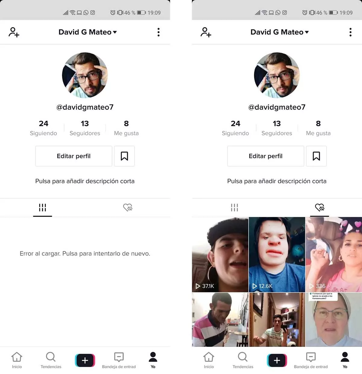 Videos que le puso 'Me gusta' en TikTok. (foto: tusexpertosapps.com)