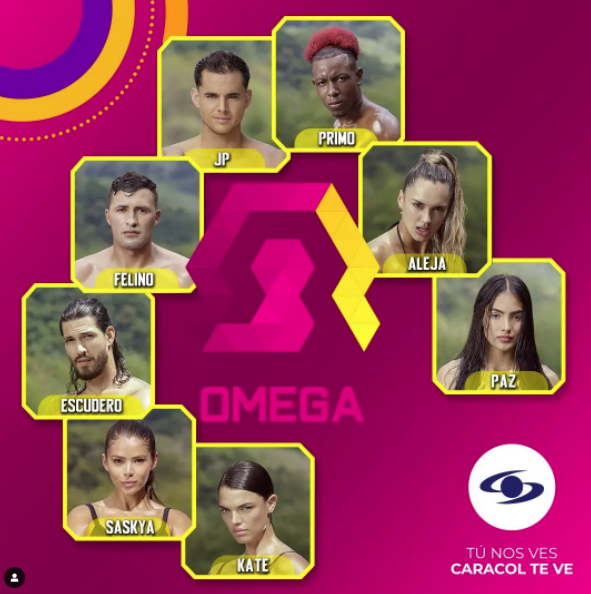 Conformación de Omega en el Desafío The Box. @desafiocaracol/Instagram