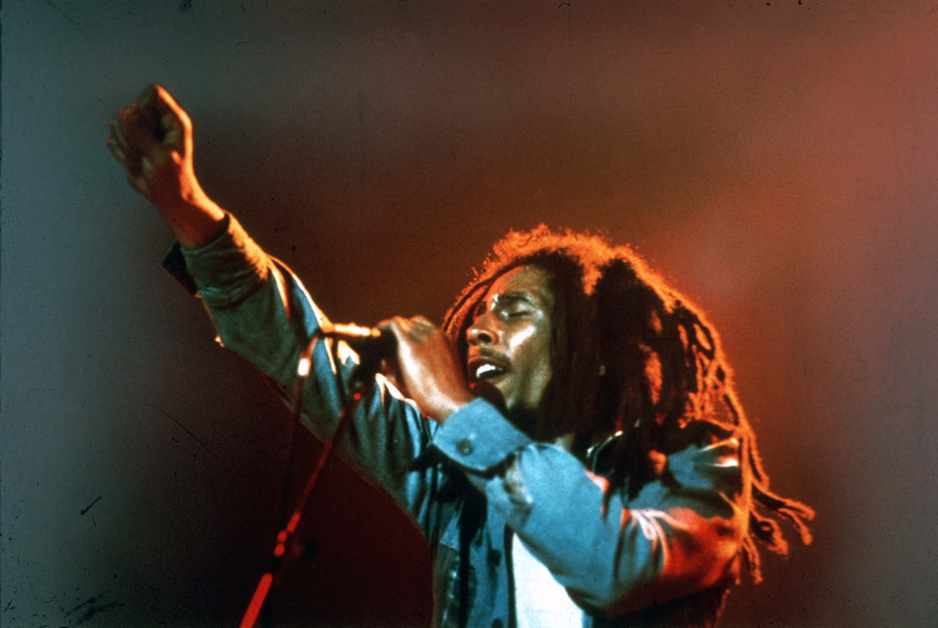 Bob Marley, durante un concierto en 1970.  Foto: Michael Ochs Archives/Getty Images
