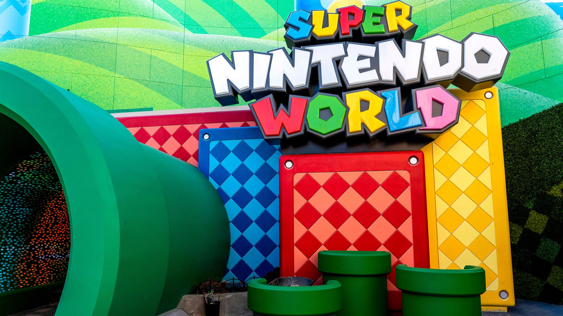 Ingreso a Super Nintendo World (Bloomberg photo by Kyle Grillot)