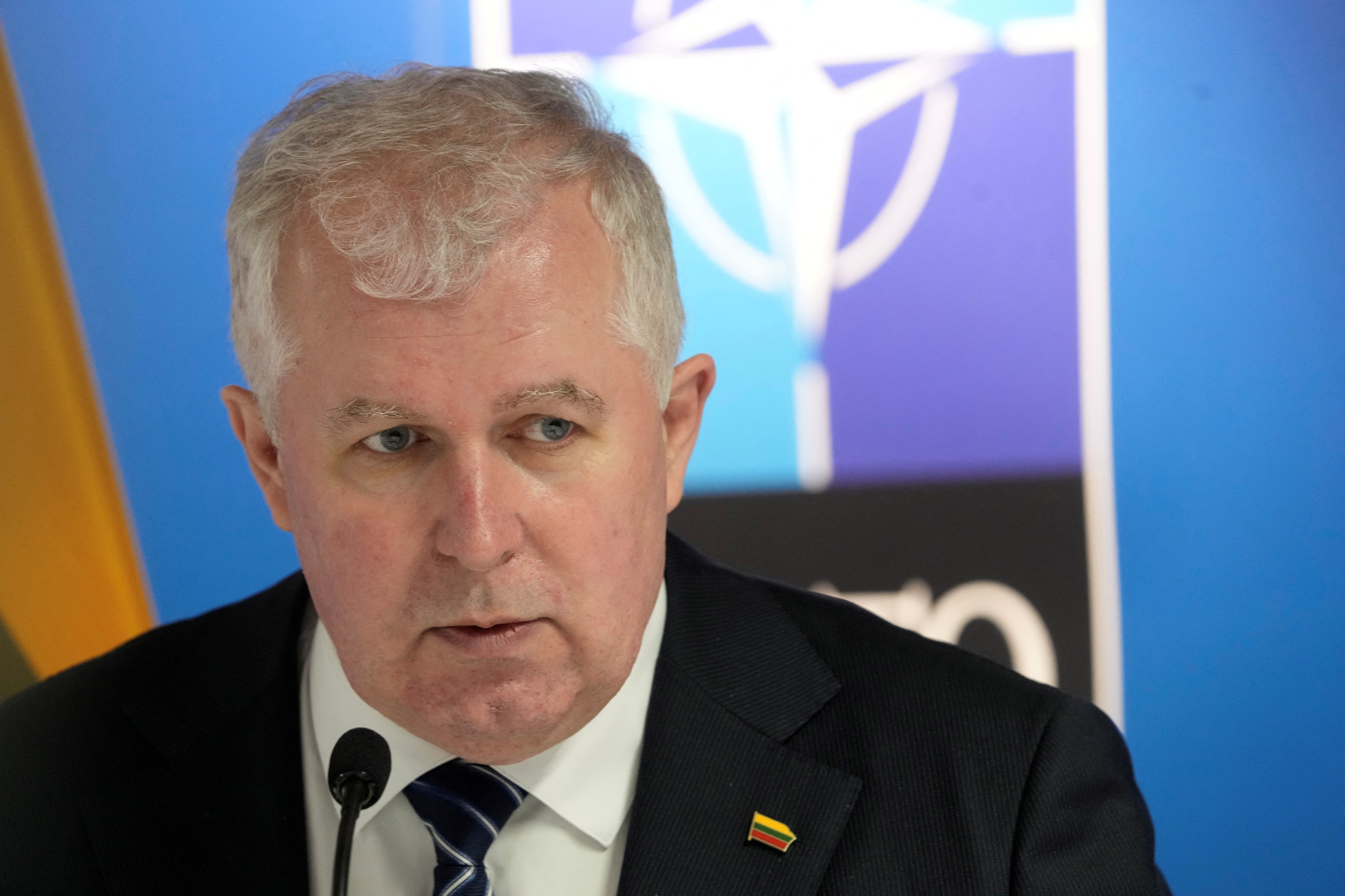 El ministro lituano de Defensa, Arvydas Anušauskas (REUTERS/Ints Kalnins)