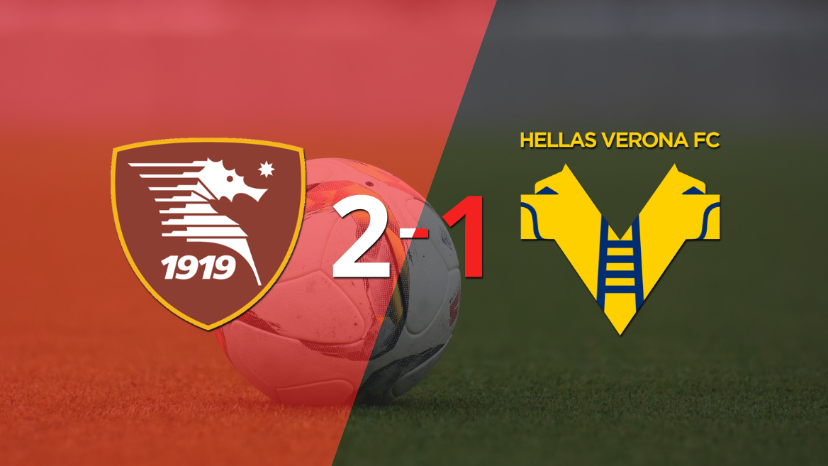 Victoria de Salernitana sobre Hellas Verona por 2-1