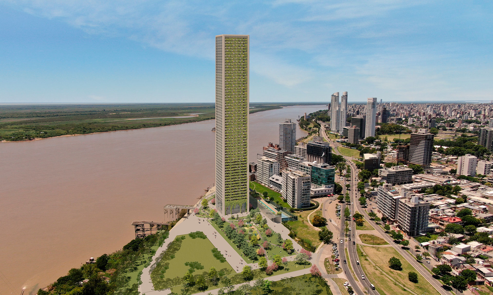 Frente al río Paraná, tendrá viviendas de 2 a 5 ambientes