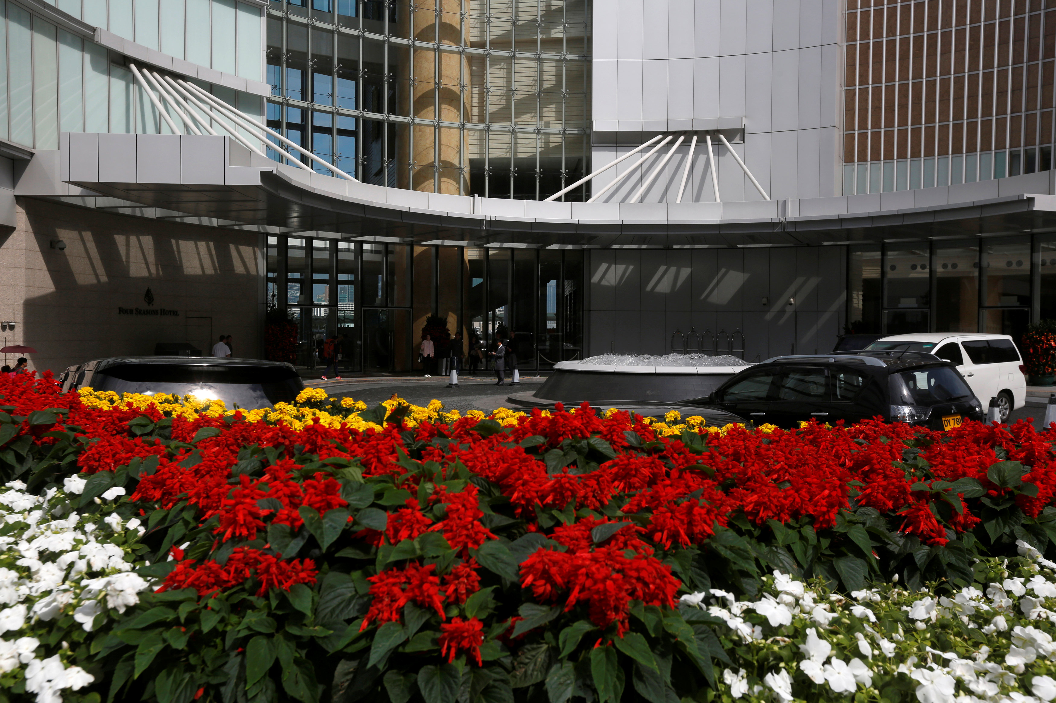 La entrada del hotel Four Seasons Hotel donde fue visto por última vez (Reuters)