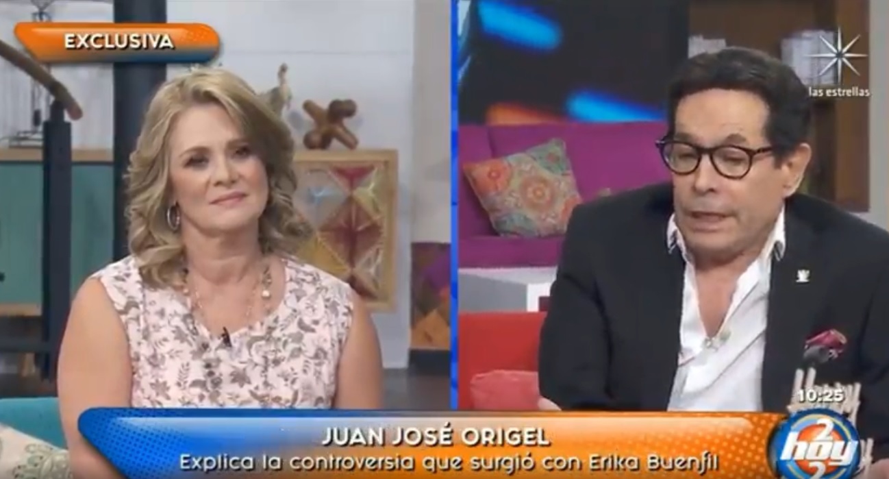 Pepillo Origel y Erika Buenfil hicieron las paces en el programa "Hoy" (Captura de pantalla)