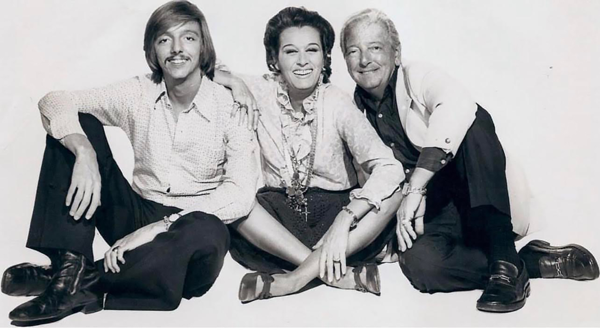 Pepe Cibrián y sus padres, Ana María Campoy y José Cibrián, en 1976