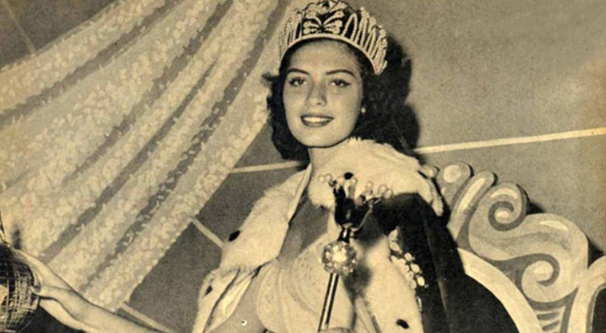 Gladys Zender coronada como Miss Universo.