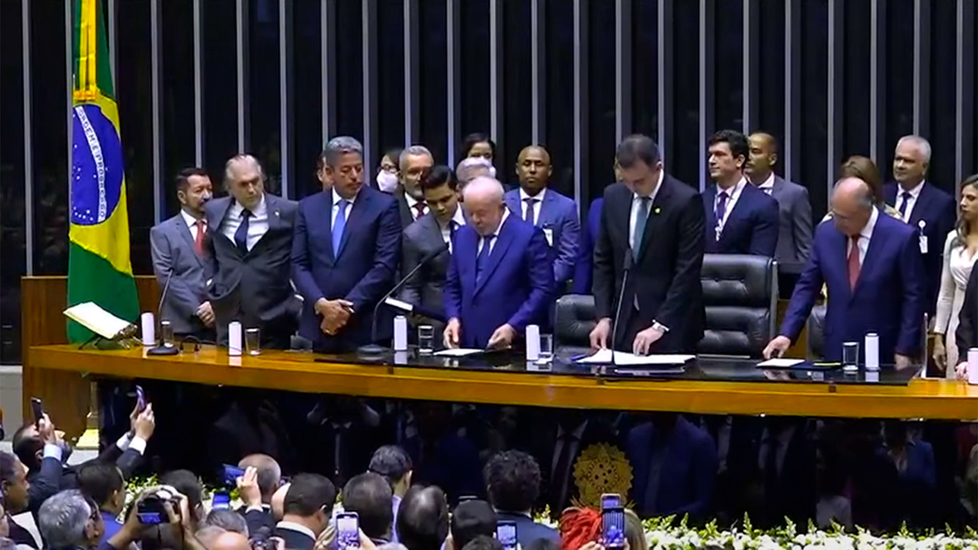 Una imagen de la asunción de Lula el 1 de enero. Maduro no asistió aunque había prometido su presencia.
