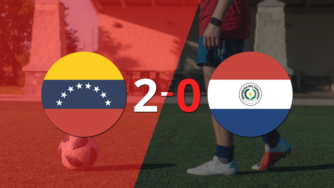Venezuela le ganó con claridad a Paraguay por 2 a 0