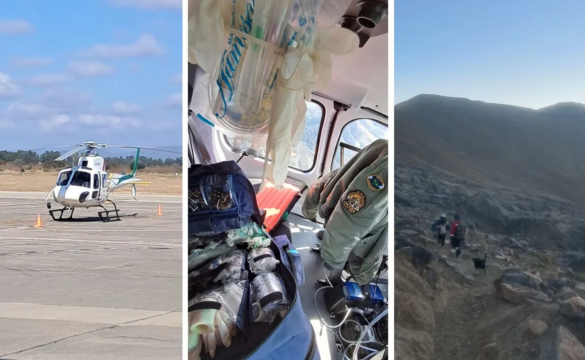Jujuy: una mujer de 79 a&ntilde;os se fractur&oacute; el f&eacute;mur, pas&oacute; dos noches en los cerros y la rescataron en helic&oacute;ptero