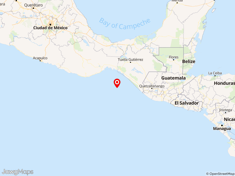 Se registró un sismo de magnitud 5.8 con epicentro en Pijijiapan, Chiapas