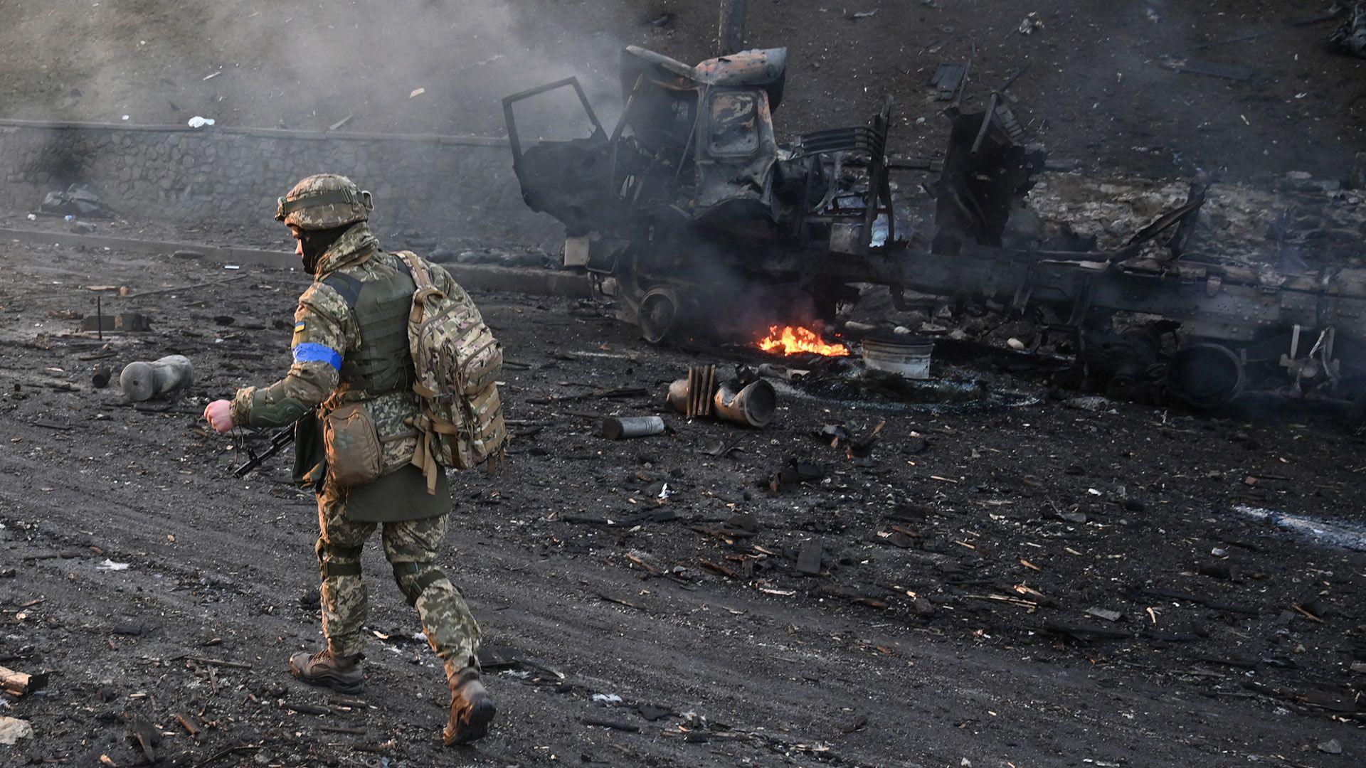 Una imagen de la destrucción que está provocando la invasión rusa en Ucrania (AFP)