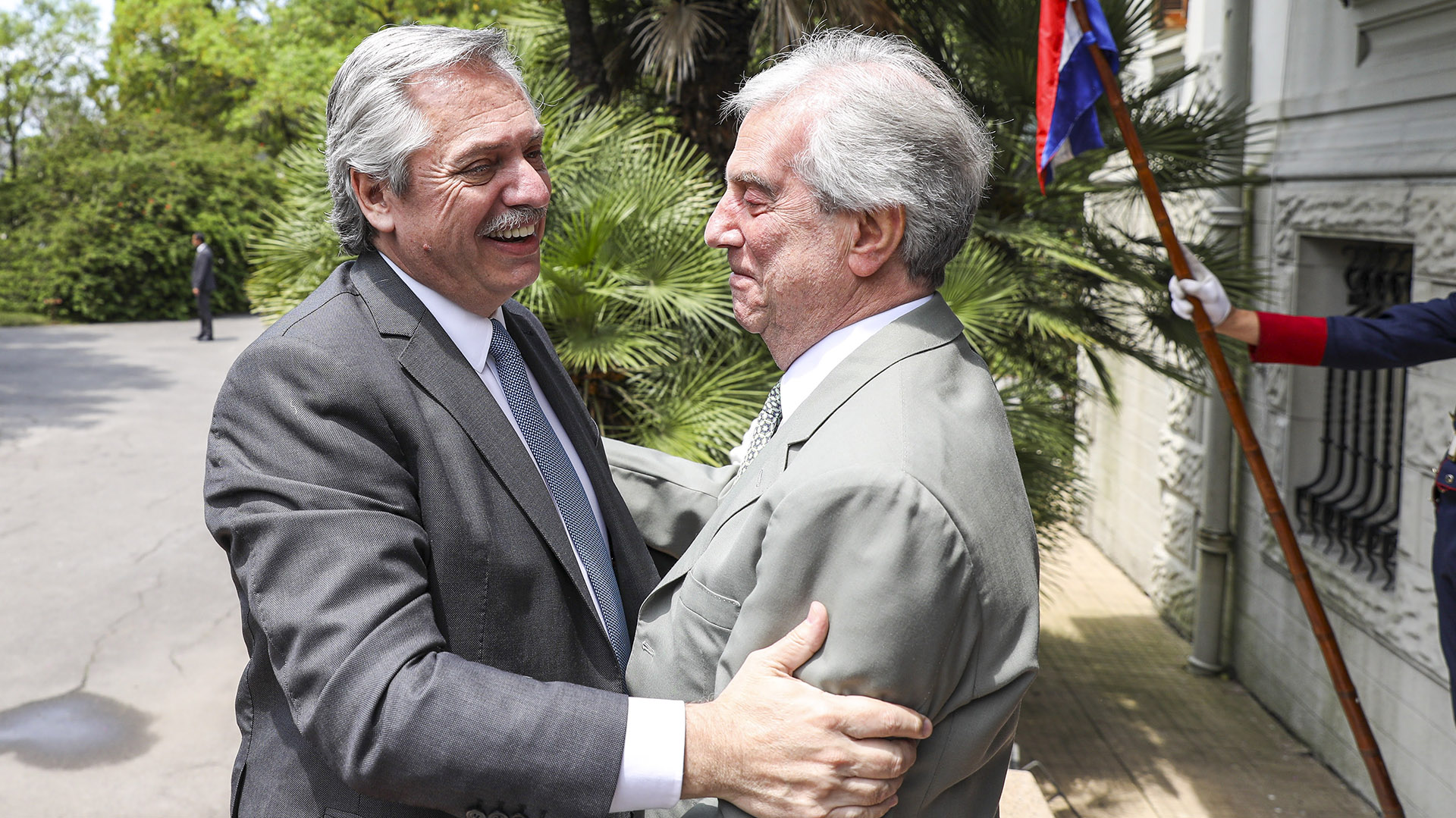 Vázquez recibió en Montevideo en noviembre del año pasado al entonces presidente electo argentino Alberto Fernández
