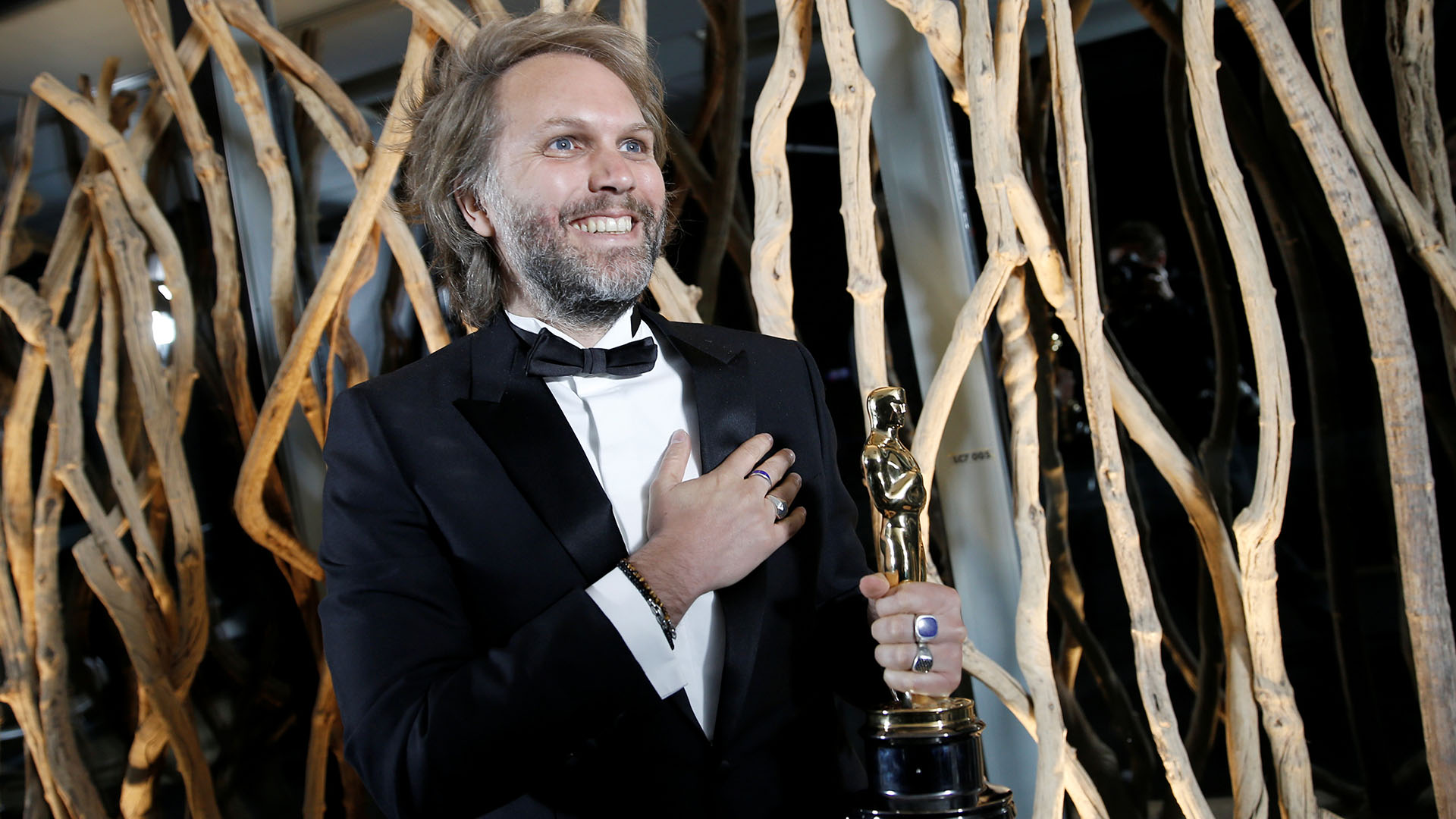 Florian Zeller y su galardón por mejor guion adaptado (Foto: Reuters)