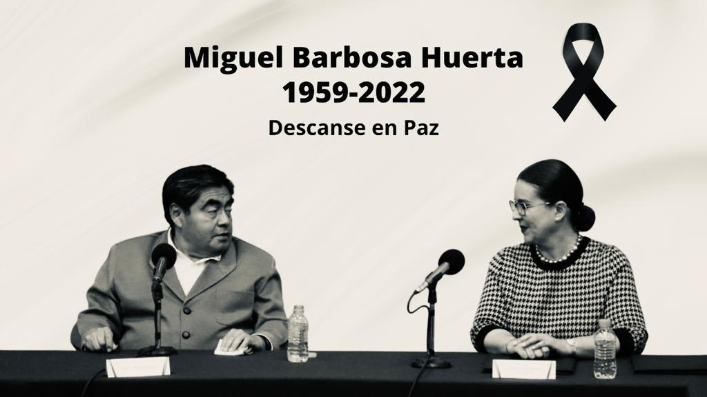 Miguel Barbosa designó a María Lucía Hill como secretaria de gobernación en febrero de 2022 (Twitter/@ANALUCIAHILL)